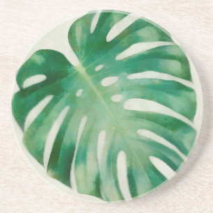 Dessous De Verre En Grès Monstera leaves