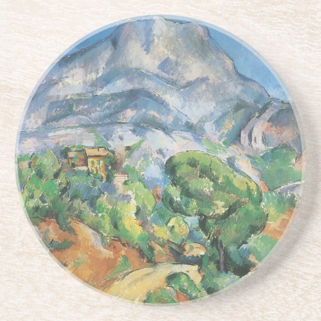 Dessous De Verre En Grès Mont Sainte Victoire Au-Dessus de Tholonet, Paul C (Devant)