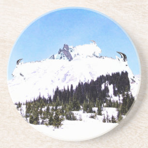 Dessous De Verre En Grès Montagne de chèvres