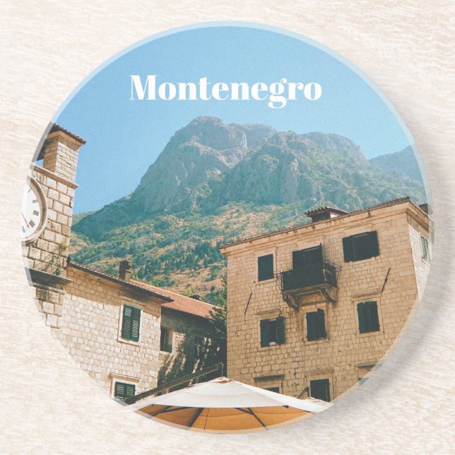 Dessous De Verre En Grès Montenegro Cityscape  (Devant)