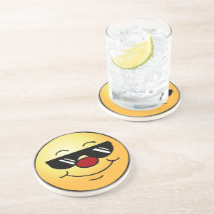 Dessous De Verre En Grès Moody Face Grumpey