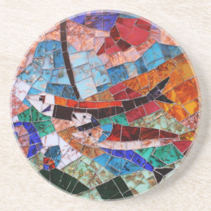 Dessous De Verre En Grès Mosaïque de Murano