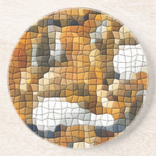 DESSOUS DE VERRE EN GRÈS MOSAÏQUE FOX