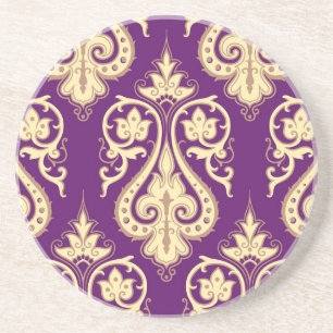 Dessous De Verre En Grès Motif 4 de damassé