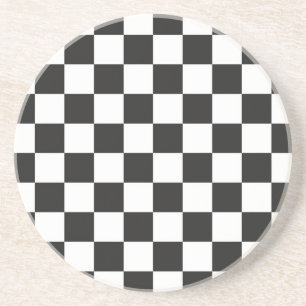 Dessous De Verre En Grès Motif à carreaux
