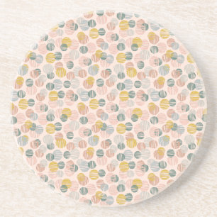 Dessous De Verre En Grès Motif à dots branchés lancer oreiller