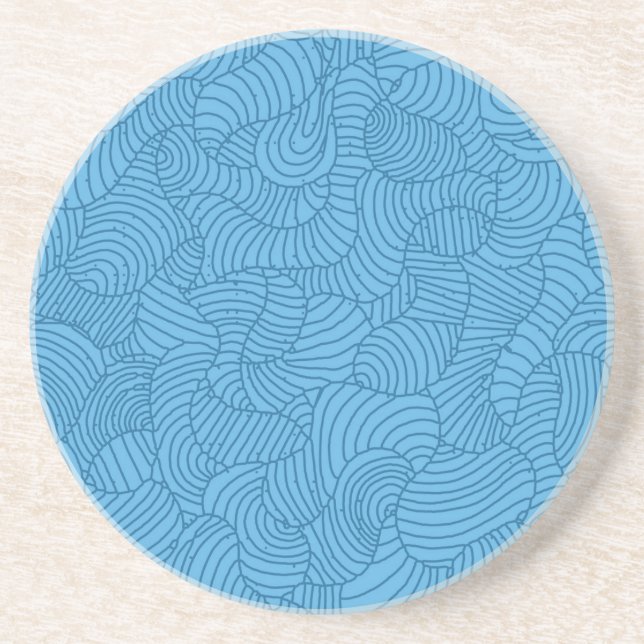 Dessous De Verre En Grès Motif abstrait (Devant)