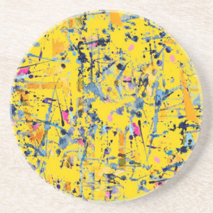 Dessous De Verre En Grès motif Abstrait