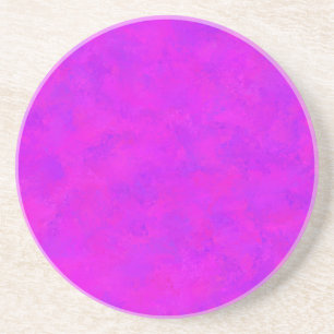Dessous De Verre En Grès Motif Abstrait Rose Violet
