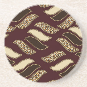 Dessous De Verre En Grès Motif africain de peau de guépard