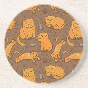 Dessous De Verre En Grès Motif avec des chats