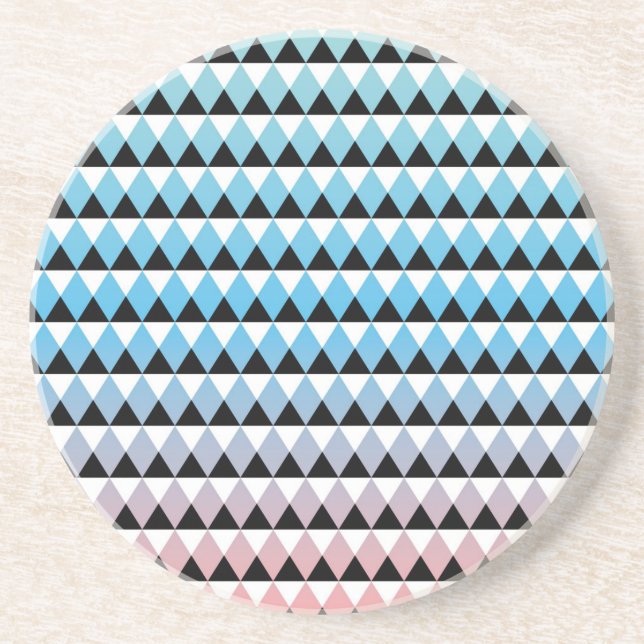 Dessous De Verre En Grès Motif aztèque tribal d'Ombre (Devant)