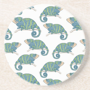 Dessous De Verre En Grès Motif de caméléon