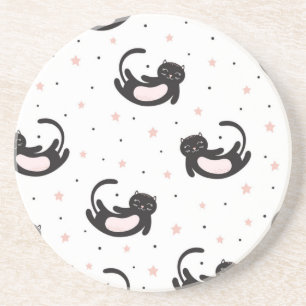 Dessous De Verre En Grès Motif de chat