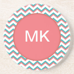 Dessous De Verre En Grès Motif de Chevron de sud-ouest