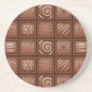 Dessous De Verre En Grès Motif de chocolat