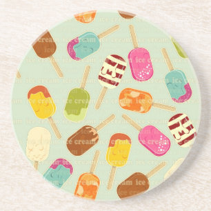 Dessous De Verre En Grès Motif de crème glacée