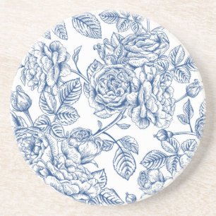 Dessous De Verre En Grès Motif de fleurs