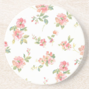 Dessous De Verre En Grès Motif de fleurs