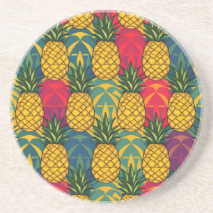 Dessous De Verre En Grès Motif de l'ananas