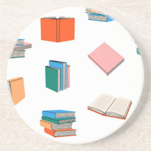 Dessous De Verre En Grès Motif de livre