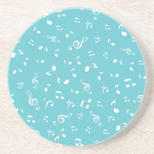 Dessous De Verre En Grès Motif de notes musicales