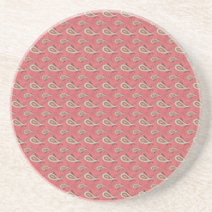 Dessous De Verre En Grès Motif de Paisley de pétale de digitale