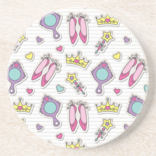 Dessous De Verre En Grès motif de princesse de papillon