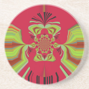 Dessous De Verre En Grès Motif de Red Hakuna Matata