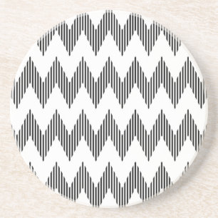 Dessous De Verre En Grès Motif de zigzag géométrique