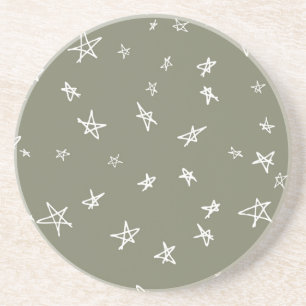 Dessous De Verre En Grès Motif d'étoiles