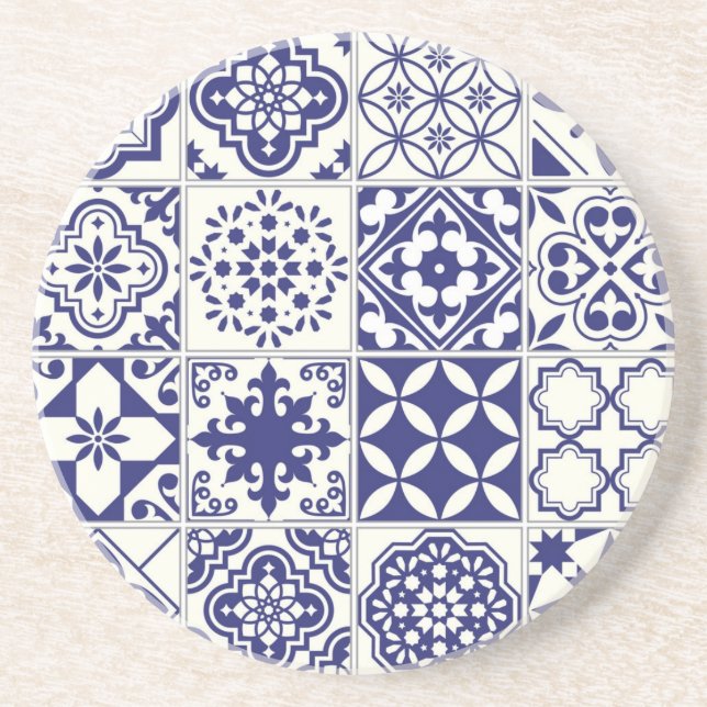 Dessous De Verre En Grès Motif en céramique (Devant)