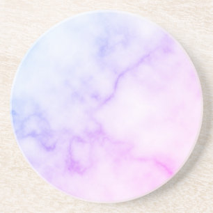 Dessous De Verre En Grès Motif en marbre arc-en-ciel