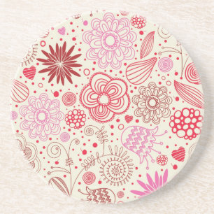 Dessous De Verre En Grès Motif floral