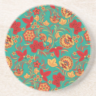 Dessous De Verre En Grès Motif floral 2