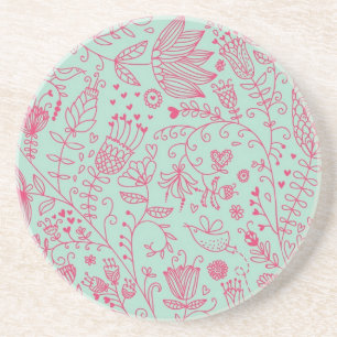 Dessous De Verre En Grès Motif floral mignon d'été