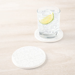 Dessous De Verre En Grès Motif floral monochrome – Art élégant sans couture