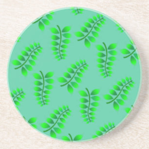 Dessous De Verre En Grès Motif Foliage éponyme