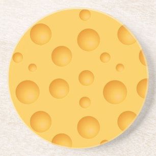 Dessous De Verre En Grès Motif jaune de fromage