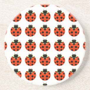 Dessous De Verre En Grès motif ladybug