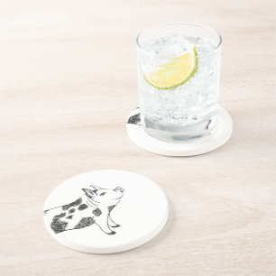 Dessous De Verre En Grès Motif minimaliste de Cottagecore vintage représent