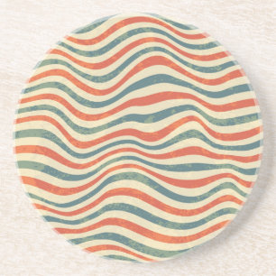 Dessous De Verre En Grès Motif rayé