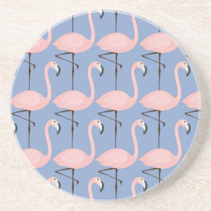 Dessous De Verre En Grès Motif tendre de Flamant rose