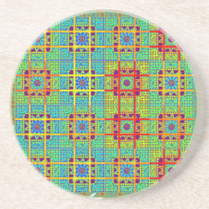 Dessous De Verre En Grès Motif tribal ethnique.jpg