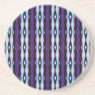 Dessous De Verre En Grès Motif violet unique