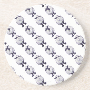Dessous De Verre En Grès Motifs du mouton
