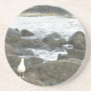 Dessous De Verre En Grès Mouette sur rochers