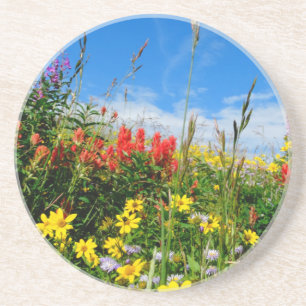 Dessous De Verre En Grès Mt. Fleur sauvage