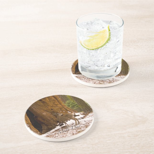 Dessous De Verre En Grès Mule Deer (Côté)