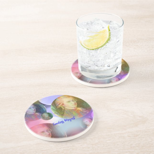 Dessous De Verre En Grès Musique Mozart intemporelle (Côté)